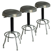 MAXIM HD Set of 3 Stainless Steel Workshop Kitchen Stools  (Available May 31, 2024)