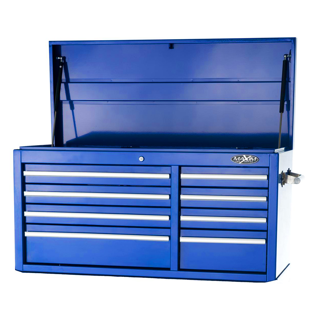Buy MAXIM 8 Drawer Blue Top Tool Chest 41 inch Just Pro Tools High ...