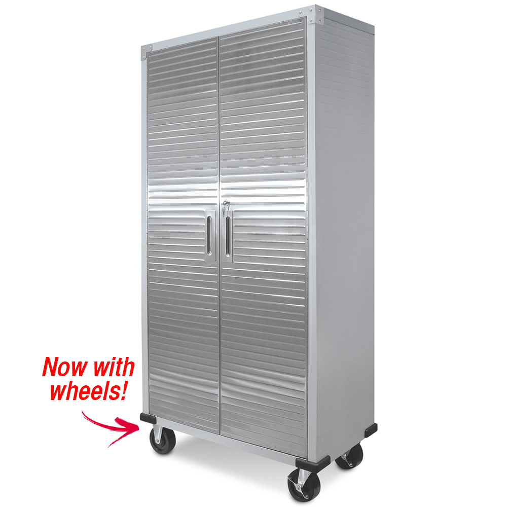 Buy SEVILLE CLASSICS Upright Storage Cabinet with Wheels