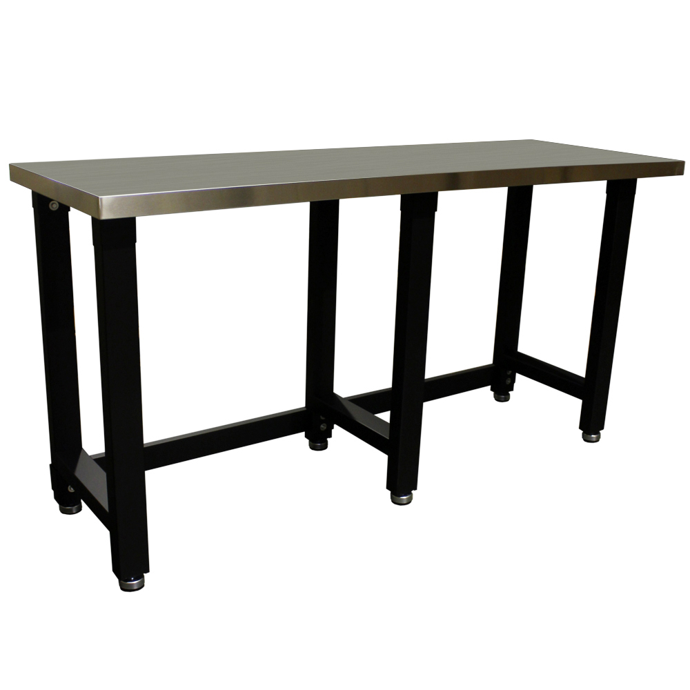 Maxim Hd Stainless Steel Top Workbench With 6 Legs Pi201es