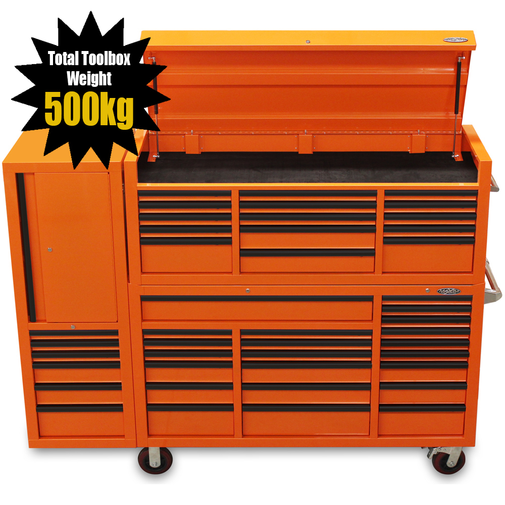 NEW Orange 80” Tool Box 43 Drawer Toolbox LIMITED EDITION - Top Chest &  Roll Cabinet Mechanics Tool