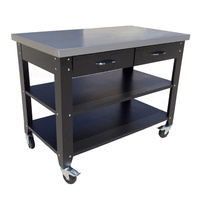 MAXIM HD 47 inch Mobile Workbench with Stainless Steel Top PI211E
