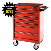MAXIM 7 Drawer Red Roll Cabinet 27 inch PI 003 Rd (Available March 15, 2022)