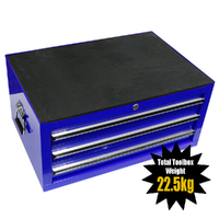 MAXIM 3 Drawer Blue Intermediate Toolbox 27 inch PI 006 BL