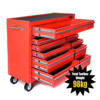 MAXIM 11 Drawer Red Roll Cabinet Storage Toolbox 42 inch Heavy Duty Steel Mechanic Tool Box1065mm x 460mm x 975mm (Available Feb 15 , 2022)
