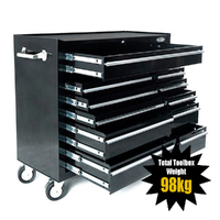 MAXIM 11 Drawer Black Roll Cabinet Storage Toolbox 42 inch Heavy Duty Steel Mechanic Tool Box1065mm x 460mm x 975mm (Available Feb 15 , 2022)