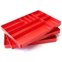 STEALTH Set of 3 x 10 Compartment Red Tool Tray ST 5010