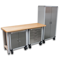 SEVILLE CLASSICS 4 Piece Garage Storage System Cabinet Set