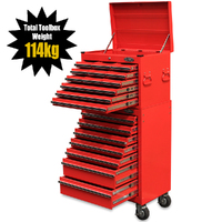 NEW MAXIM 19 Drawer Combo Red Top Tool Chest & Roll Cabinet 27 inch Series Tool Boxes (Available March 15, 2022)