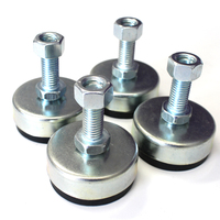 Set of 4 x Height Adjustable Feet for Cabinets and Tables