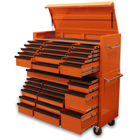 LIMITED EDITION MAXIM Orange 60” Toolbox 32 Drawer Tool Box - Top Chest & Roll Cabinet Mechanics Tool Box