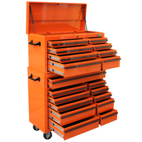 LIMITED EDITION Maxim 19 Drawer Orange Tool Box Combo Top Chest Roll Cabinet 42 inch Toolbox (Available Feb 15, 2022)