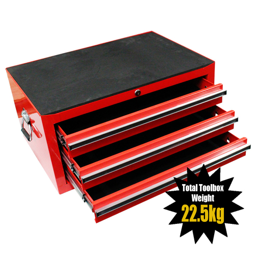 MAXIM 3 Drawer Red Intermediate Toolbox 27 inch PI 006 RD