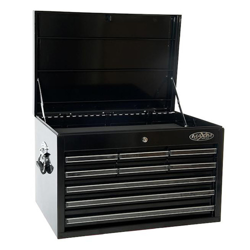 Shop For Maxim 9 Drawer Toolbox Black Top Chest 27 Inch Just Pro