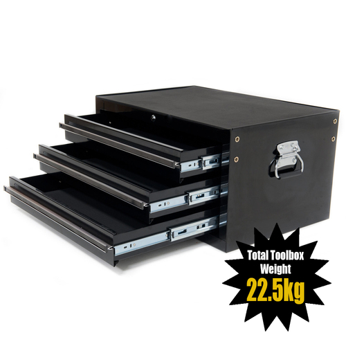 MAXIM 3 Drawer Black Intermediate Toolbox 27 inch PI 006 - BK