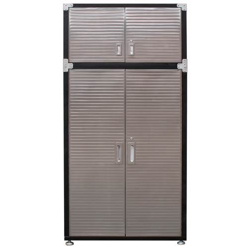 MAXIM HD 4 Door Super Size Upright Cabinet and Extension Cabinet Storage 1220mm x 460mm x 2300mm Tall Wide 