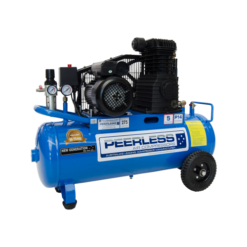 Peerless P14 Belt Drive Air Compressor - Electric 2.75HP 275LPM Free Air Delivery 00257