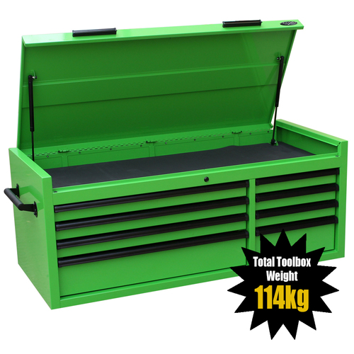 MAXIM Green 54” Toolbox - 8 Drawers Top Chest Storage - Mechanics Tool Storage Box