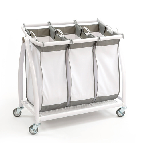 SEVILLE CLASSICS Laundry Clothes Sorter Hamper Heavy Duty Cart