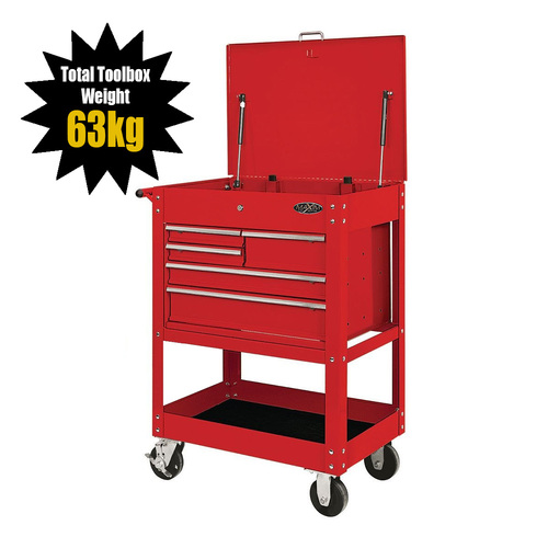 MAXIM Massive 30" 5 Drawer Red Mechanic Service Cart